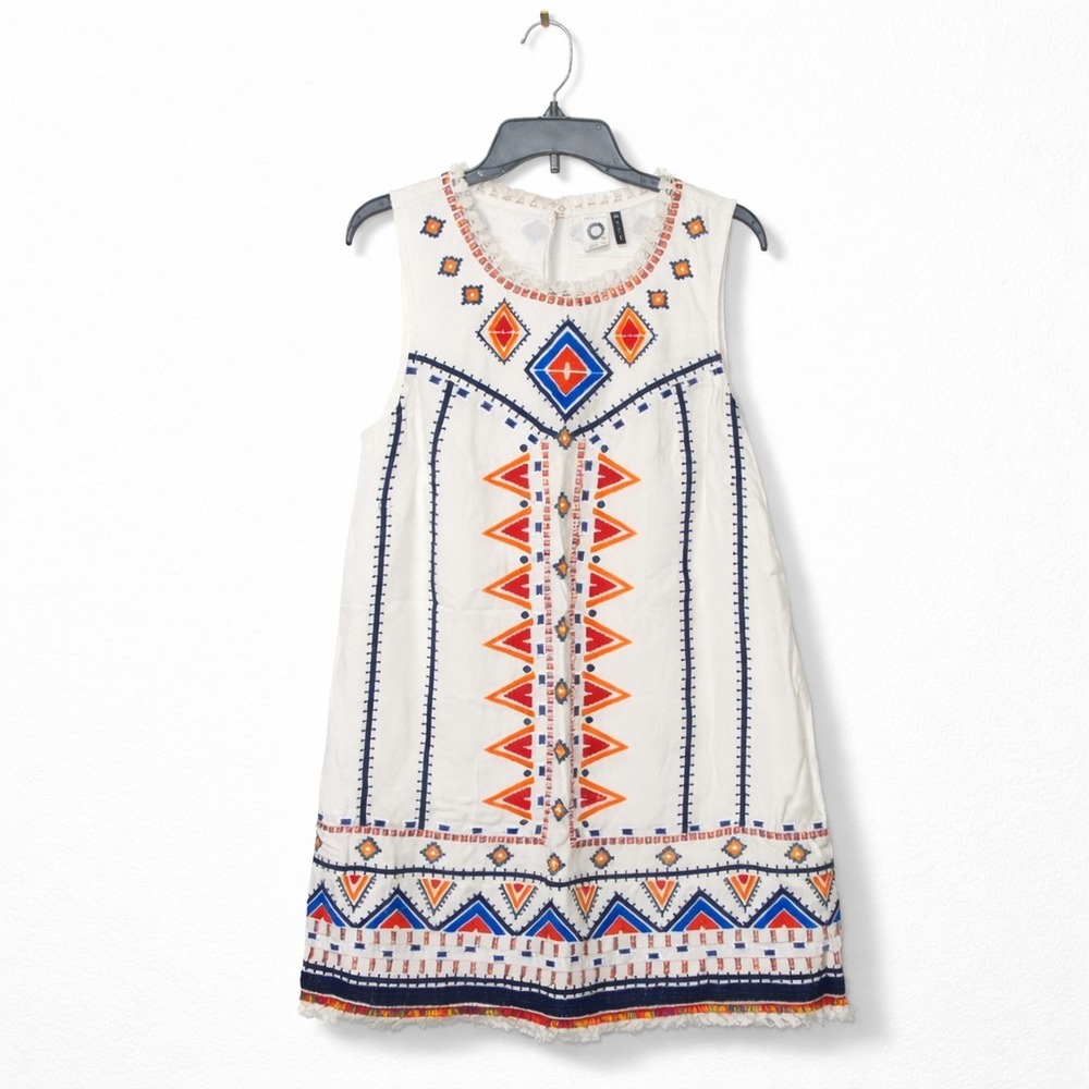 Anthropologie Akemi+Kin Womens 12 Reagan Embroidered Shift Dress